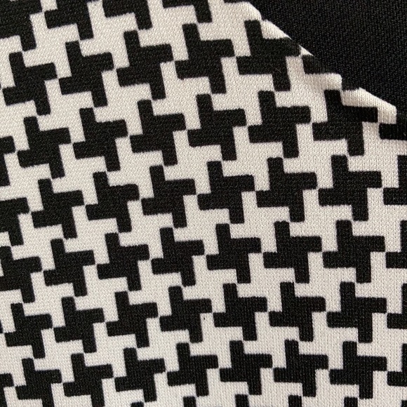 Michael Kors Houndstooth Panel Midi Dress - Picture 9 of 9